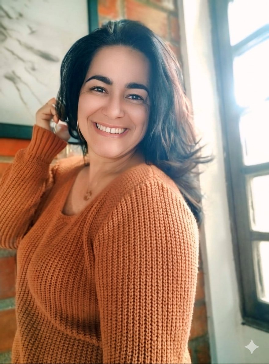 Elenilza Bezerra, Terapeuta Generativa especializada em Reprocessamento Psíquico, sorrindo